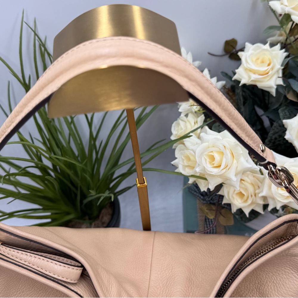 Coach Madison Italian Pebbled Leather Hobo in a tan color 2013 - Picture 4 of 14
